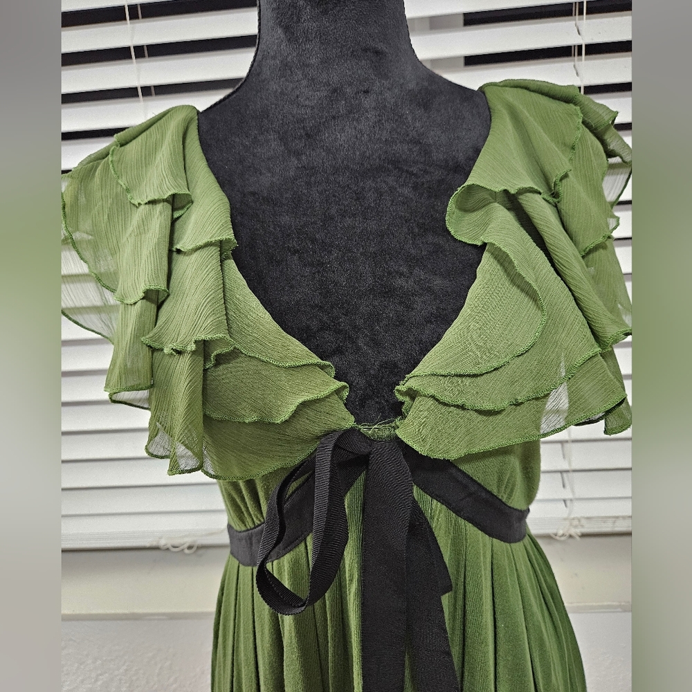 Nwt Twelve By Twelve Forever 21 Chiffon Ruffle Pa… - image 2